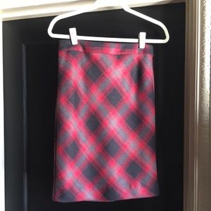The Limited plaid skirt.